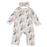 (プタス)Putars ベビー服 子供服 ロンパース 女の子 長袖 総柄 花柄 花束 可愛い 秋 冬 新生児 歩行服 出産お祝い 記念日 プレゼント 6-18ヶ月