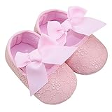 Aivtalk Toddler Baby Girls Princess Bowknot Ribbon Soft Sole Mary Jane Moccasins Prewalker Crib Shoe