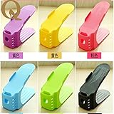 Generic bule : Special offer! The living room and bathroom utility rack adjustable plastic shoe fini