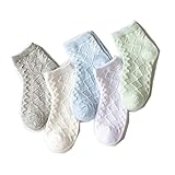 [インソミラ] InSomila 夏 子供のソックス 10足 セット 綿 子供靴下 キッズ ソックス 超薄型 メッシュ 女の子 男の子 ベビー シンプル カラー 柔らかい 　(L)