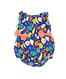 ロンパース ベビー ふんわりリボンフリルオール 和服 カバーオール 浴衣 Caldia カルディア DONOBAN MAMA SELECT｜80cm N.ネイビーフルーツ