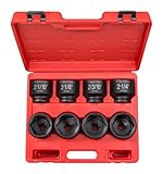 TEKTON 4893 3/4' Drive Shallow Impact Socket Set, 2-1/16'-2-1/2', SAE, Cr-Mo, 8 Sockets [並行輸入品]