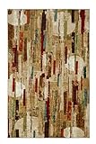 Mohawk Home Strata Facets Printed Rug 5'x8' Multi [並行輸入品]