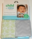 Child of Mine Green and Gray Reversible Strap Covers by Carter's