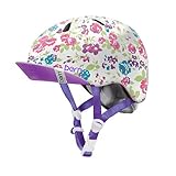 bern,バーン,子供用,ヘルメット,スケボー,スノボー,自転車,ジャパンフィット●NINA SATIN-WHITE FLORAL VISOR付 VJGSWFV[S-WHT/FLORAL×XS-S(4