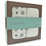 エイデンアンドアネイ ADEN+ANAIS おくるみ コットン 2枚セット 6種 クラシック モスリン スワドル (TWINKLE) [並行輸入品]