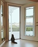 ブラインドとシェードストアDIY Retractable画面ドア 33"-37" width and 91"-97" height ホワイト Screen-Door