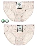 【あるこんたるこん】 オーガニックコットン ベビー キッズ ジュニア パンツ ピンクラビ 女の子 ショーツ ２枚セット (120)