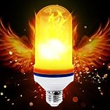 LED炎効果電球 クリスマス装飾 火炎電球 KTV ゆらぎ 火 暖光 雰囲気 電飾 点滅灯 シミュレートし 火炎電球 E26 キャンドルライトLED 5W 電球 間接照明 モロッコ風 (2個入り)
