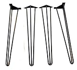 元ヘアピン脚 – Made in USA – Cast & Grain – 4のセット 14 in (3rod)