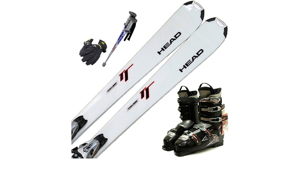 Amazon スキー5点セット Head ヘッド Icon Tt White 金具 ストック グローブ付き Nordica ノルディカ One45 スキーブーツ付き ヘッド Head スキー板