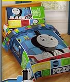 Thomas train Railroad寝具セット – トーマスのトラック幼児用ベッド4個セット