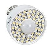 SODIAL(R)E27アコースティック占有センサー45LED 3528SMD電球ランプライトPIRモーション検出