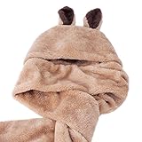 Refaxi ベビーユニセックスベルベットハット/スカーフ/手袋セット子供のコスチュームフードおもちゃ