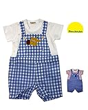 【子供服】 moujonjon (ムージョンジョン) オーバーオール風Tオール 70cm，80cm M34703