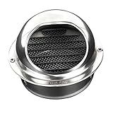 Fenteer 丸型　換気口　熱伝達　換気システム　ガラリ　通気口　ステンレス　丸型エアーベントグリル　全5サイズ　 - #3