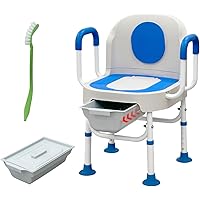 Amazon | UPstore ポータブルトイレ 介護トイレ椅子 手すり付き 便座