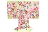 お宮参り 着物 女の子 初着 産着　om-l-221 【女の子用お守りフードセット，贈答用化粧箱，きもの保存用たとう紙 プレゼント！】