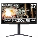 LG ゲーミングモニター LG UltraGear 27GS75Q-B 27.0インチ/WQHD(2560×1440) /アンチグレア/180Hz（オーバークロック時 200Hz）/IPS 1ms（GTG）/FreeSync™ /G-Sync Compatible/HDR10/HDMI、DisplayPort/多機能スタンド/チルト、高さ調整、ピボット対応/メーカー3年保証