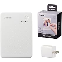 【新品未開封】 Canon SELPHY QX20 スマホ用プリンター ホワイト キヤノン（Canon） ミニフォトプリンター SELPHY QX20 ホワイト＆用紙