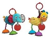 Infantino Pull & Play Jittery Pal Asstd Elephant/Giraffe [並行輸入品]