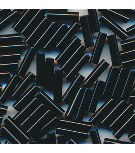 Amazon.co.jp: MIYUKI 竹ビーズ 4分竹 長さ約12mm #401(#94) 黒ギョク