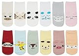12ペアまたは6ペアKids ToddlersスポーツAssorted Designs滑り止めクルーソックス カラー: マルチカラー
