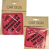 BEAUTIFUL BEGINNINGS Pink Car Signs by Beautiful Beginnings