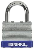 Brinks 162 – 40001 1 – 9 / 16インチ40 mmラミネートスチール南京錠、1パック