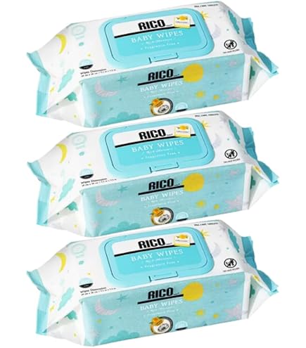 Amazon.co.jp: 【3個セット】【厚手】【増量】RICO ベビーワイプ