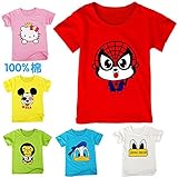 （ジェテウエイ）Jetewayキッズtシャツ　6枚組　半袖丸首　綿100%　トップス　男の子 女の子　シャツ　夏物