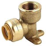 Cash AcmeU340LFASharkbite Brass Drop Ear Elbow-3/4"X3/4"F DROPEAR ELBOW (並行輸入品)