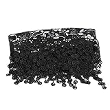 NaiFei新生児マタニティ赤ちゃん女の子の小道具レースの写真の写真の小道具キルトストレッチラップ (黒)