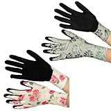 WITH GARDENガーデングローブ[手袋]　ルミナス・ハーブ＆ローズ　Sサイズ 2枚セット