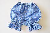 bebe couture(ベベクチュールベビー用品専門店）フリルパンツ水色花柄日本製インナーパンツスカパン～100cm