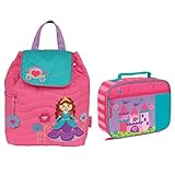 Stephen Joseph Girls Quilted Princess Backpack and Castle Lunch Box for Kids [並行輸入品]