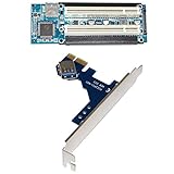 Perfk PCI-Eエクスプレス　USB 3.0ケーブル付き　デュアル　PCI　ライザー　エクステンダ　カード　アダプタ