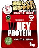 グロング プロテイン ホエイプロテイン 1kg ホエイ ベーシック 抹茶風味 ビタミン11種配合 国内製造 GronG