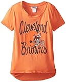 NFL Cleveland Browns Girls Game Day Glitter Tシャツ、M、オレンジ