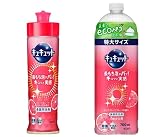 【まとめ買い】キュキュット 食器用洗剤 ピンクグレープフルーツの香り (本体220ml+詰替700ml)