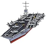 (トップレース) Top Race® 3Dパズル、ジェラルド・R・フォード航空母艦のパズル、のり はさみ不要、組み立て簡単(99ピース)