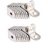 holeco 20 mm x 20 mmコーナーブレースジョイント右角度ブラケットファスナー20個パック