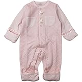 《H28年秋冬物》(日本製) Pample Mousse(パンプルムース) ステッチキルトボーダー編みぐるみ付きカバーオール 80cm/PK NO,DP-63558