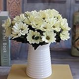 Auntwhale 人工花シルクデイジー人工ガーバーデイジー人工植物ホームインテリアOfficeウェディングガーデンパティオ装飾