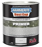 Hammerite 48300 RustキャップRust予防ペイントHammeredグレープライマー1 Qt