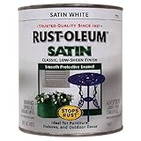 Rust-Oleum 7791730 Protective Enamel, 8-Ounce, Satin White [並行輸入品]