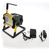 GOODGOODS LED 充電式 ポータブル作業灯 30W 防水 投光器 電池の取り替え可能 昼白色+赤と青点滅 防災グッズ 【一年保証】 GH30-X