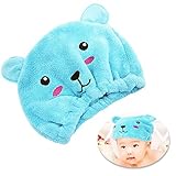 ING STYLE ドライキッズタオル ふわふわ可愛い (ブルー)