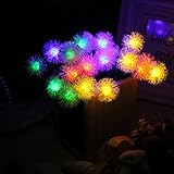 Innoo Tech LED 20灯 4.8m 毛球 イルミネーションライト ガーデンライト ソーラー クリスマス イルミネーション 屋外 防水 光センサー内蔵 自動ON/OFF
