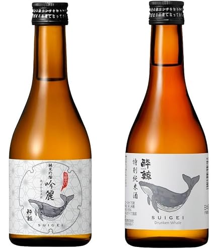 Amazon.co.jp: 酔鯨 日本酒 300ml×3本セット WHALE STA・吟麗・特別純